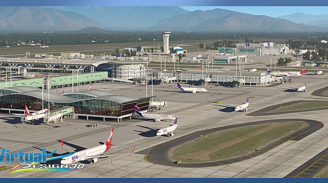 X-Plane 11 - Add-on: Aerosoft - SCEL Intl. Airport & Santiago City 2020