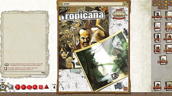 Fantasy Grounds - Tropicana: Researchers of the Lost City (Savage Worlds)