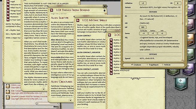 Fantasy Grounds - Mythic Monsters #17: Aliens (PFRPG)