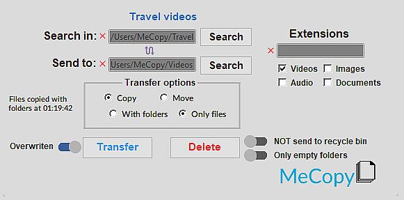 MeCopy - Keep your PC tidy
