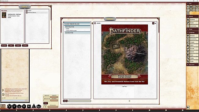 Fantasy Grounds - Pathfinder RPG - Pathfinder Flip-Mat Classics - Pirate Island