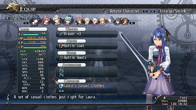 The Legend of Heroes: Trails of Cold Steel - Laura's Casuals