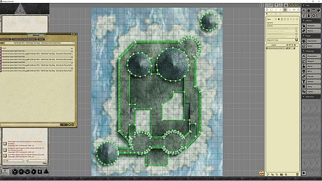 Fantasy Grounds - Pathfinder RPG - Pathfinder Flip-Mat - Elemental Planes Multi-Pack