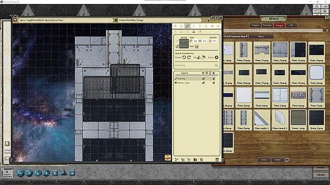Fantasy Grounds - Fantasy Grounds Scifi Interiors Map Pack