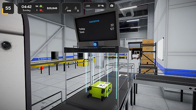 Airport Baggage Simulator - Night Shift