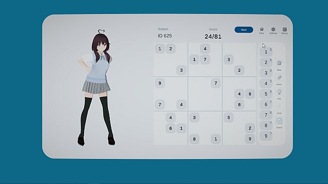 No Cute Girl Can Stop My Sudoku