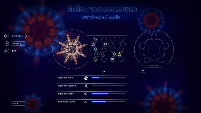Microcosmum: survival of cells - Colors for organisms
