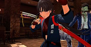 OneeChanbara ORIGIN - Exclusive Saki Costume: Tsubaki-Style Mortal Combat Gi Dark Navy