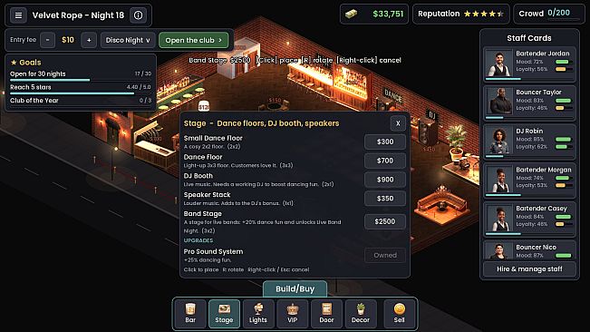 Velvet Rope: Nightclub Manager