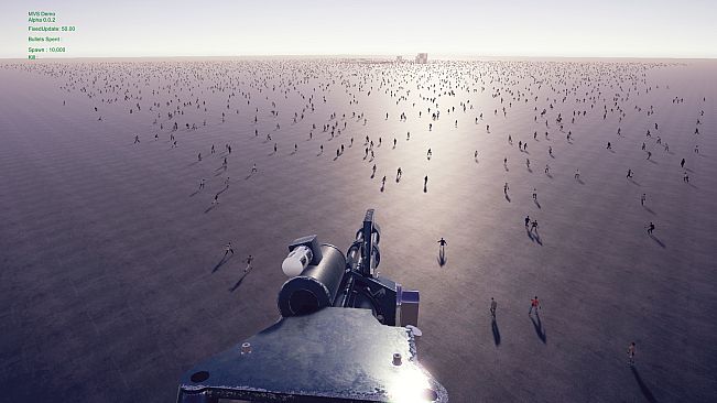 Minigun VS Swarms of the Zombie Apocalypse Simulator