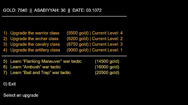 Khaldun: Text Based Strategy