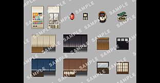 RPG Maker MV - SERIALGAMES LivingGoodCity TILESET Japanese Restaurant SET