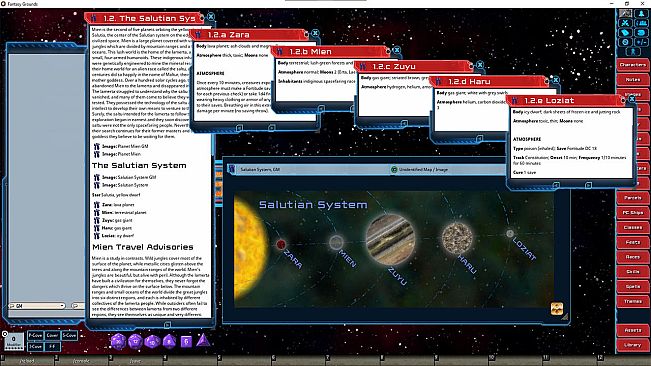 Fantasy Grounds - Star System Set: Salutian (FULL SET)