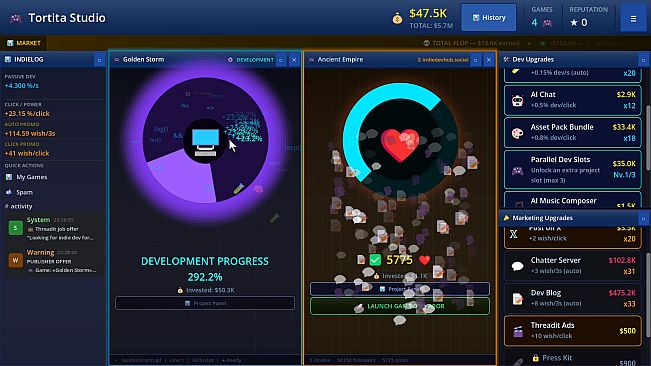 Game Dev Clicker Simulator