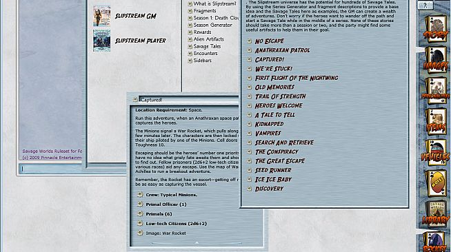 Fantasy Grounds - Slipstream Setting (Savage Worlds)