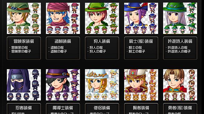 RPG Maker MZ - Fantasy Generator - Armor Parts Set