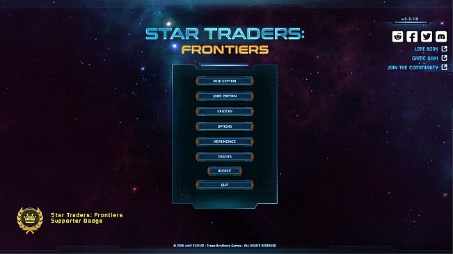 Star Traders: Frontiers Supporter Badge
