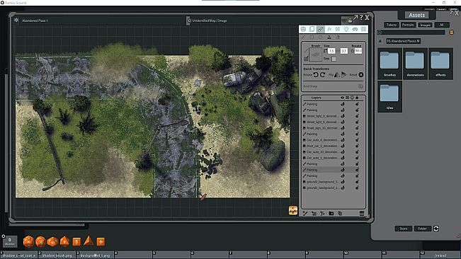 Fantasy Grounds - FG Abandoned Places Map Pack