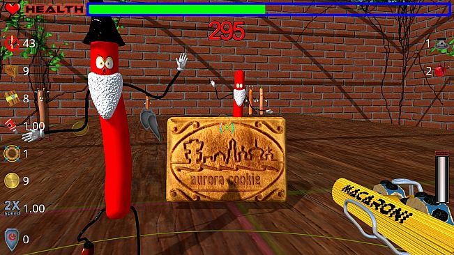 Die, zombie sausage, die!