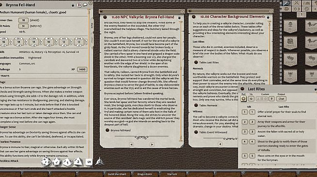 Fantasy Grounds - The Valkyrie: A New Hybrid Class (5E)