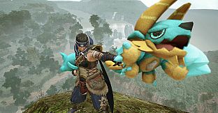 Monster Hunter Rise - "Stuffed Zinogre" Hunter layered weapon (Sword & Shield)