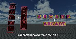 GameGuru MAX Modern Day Asset Pack - Neon Nights