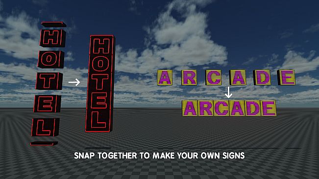 GameGuru MAX Modern Day Asset Pack - Neon Nights