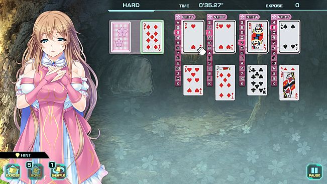 Pretty Girls Four Kings Solitaire
