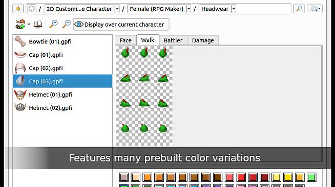 Game Character Hub PE: 2D Customizable Character - Female