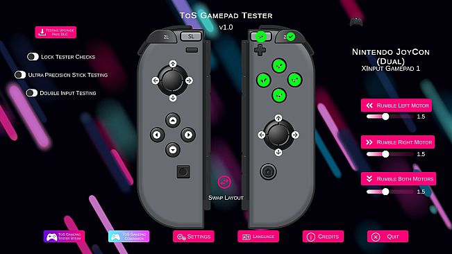 ToS Gamepad Tester