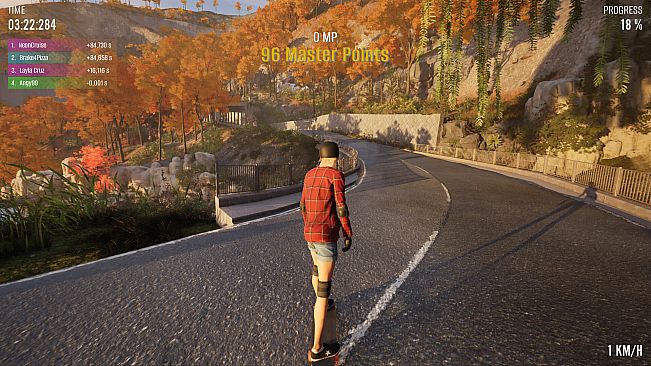 Longboard Skate Downhill Simulator