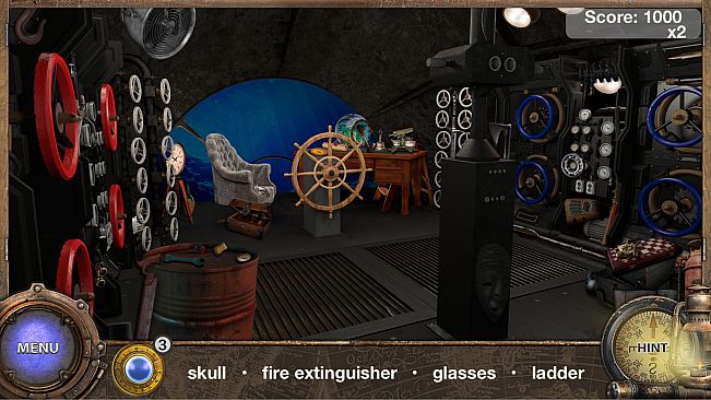 Hidden Object Adventure: Captain Nemo. Objets Cachés