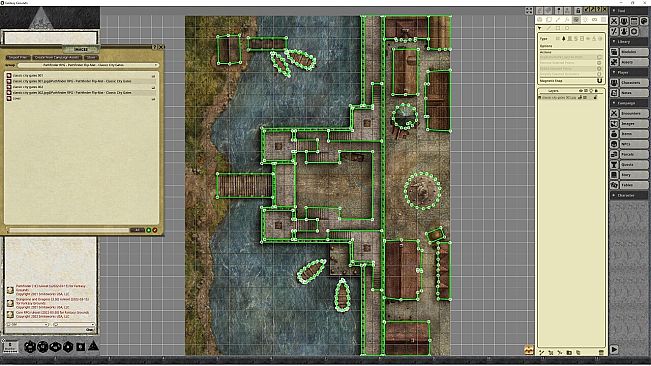 Fantasy Grounds - Pathfinder RPG - Pathfinder Flip-Mat - Classic City Gates