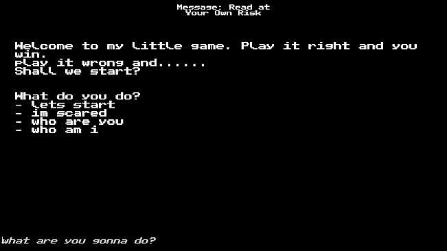 Message: Read at Your Own Risk