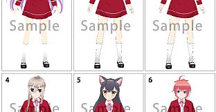 RPG Maker 3D Character Converter - Gee-kun-soft character 13 school uniform 4