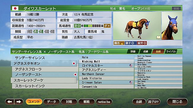 WP9 2020 歴史的名牝 購入権セット 全６頭