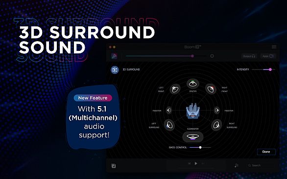 Boom 3D Mac: Volume Booster, Equalizer and 3D surround sound in games