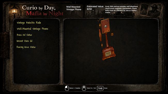 Curio by Day, Mafia by Night