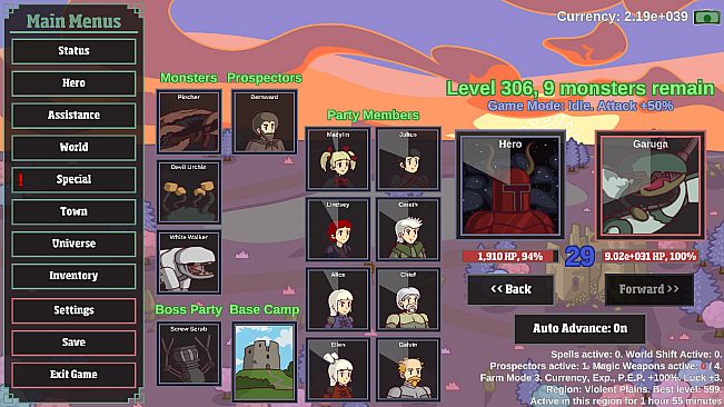 Monster Hunting: Incremental Grind Forever