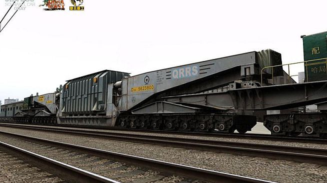 Trainz Plus DLC - China D38 Schnabel Car - Gray