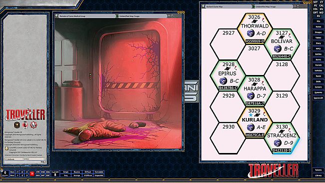 Fantasy Grounds - Solomani Worlds: Kurland Cluster