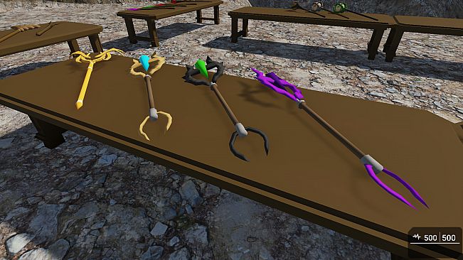 GameGuru MAX Low Poly Asset Pack - Mage Weapons: Melee