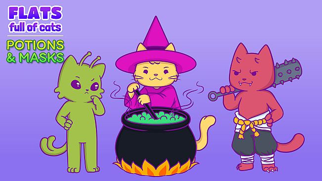 Flats Full of Cats: Potions & Masks
