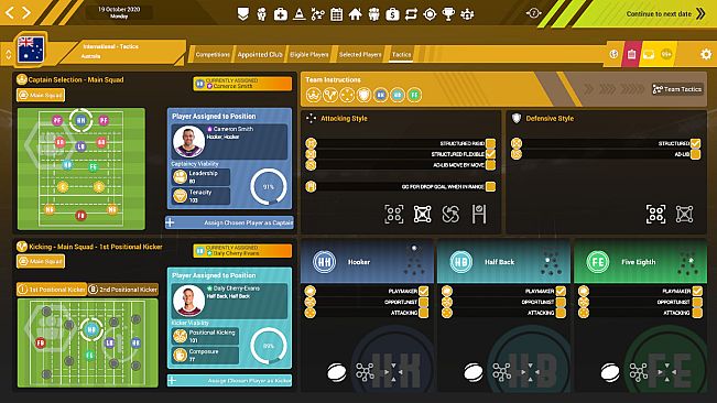 Rugby League Team Manager 3 DLC "Representative & International Teams & Competitions"