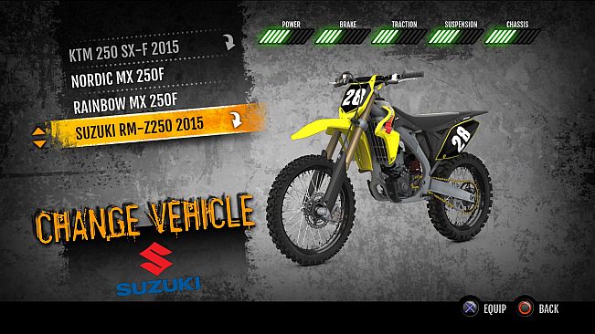 MX vs. ATV Supercross Encore - 2015 Suzuki RMZ250 MX