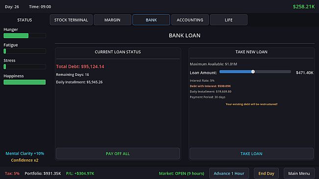 Neo Capitalist - Stock Market Survival Simulator
