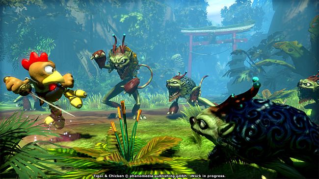 Moorhuhn: Tiger and Chicken