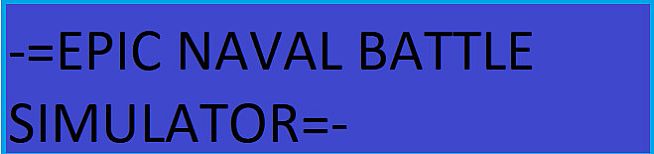 Epic Naval Battle Simulator