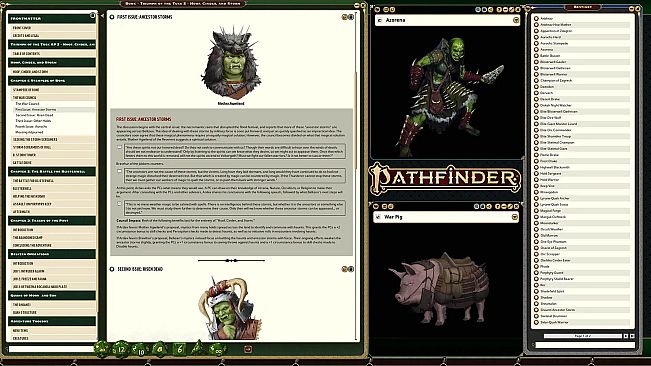Fantasy Grounds - Pathfinder 2 RPG - Adventure Path #208: Hoof, Cinder, and Storm (Triumph of the Tusk 2 of 3)