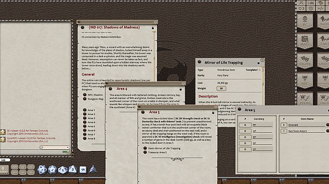 Fantasy Grounds - Mini-Dungeon #017: Shadows of Madness (5E)